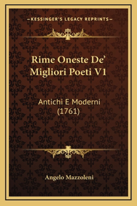 Rime Oneste De' Migliori Poeti V1