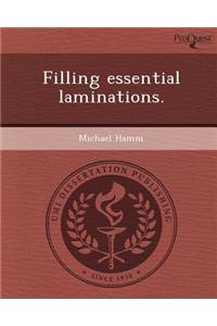 Filling Essential Laminations