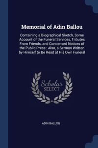 Memorial of Adin Ballou