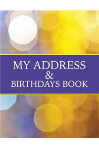 My Address & Birthdays Book