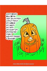 divertimento Halloween libro da colorare livello facile per bambini per adulti per tutti utilizzare per decorazione regalo biglietti d'auguri o keepsake