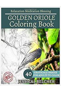 Golden Oriole Coloring Book for Adults Relaxation Meditation Blessing: Animal Coloring Book, Sketch Books, Relaxation Meditation, Adult Coloring Books