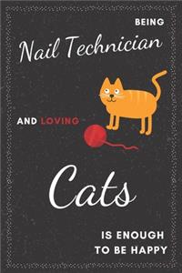 Nail Technician & Cats Notebook