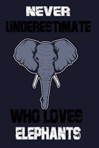 Never Underestimate A Woman Who Loves Elephants