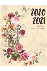 Daily Planner 2020-2021 Christian Flowers 15 Months Gratitude Hourly Appointment Calendar