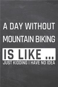 A Day without Mountain Biking is like ...