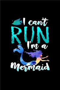 Mermaid Run Sport Back to School Gift Present: Blank Lined Notebook Journal for Work, School, Office - 6x9 110 page