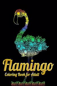 Flamingo Coloring Book for Adult