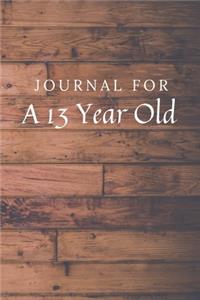 Journal For A 13 Year Old