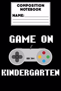 Composition Notebook Game On Kindergarten