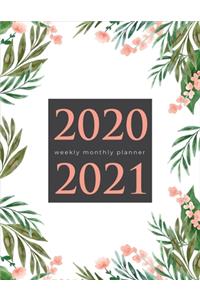 Weekly Monthly Planner 2020-2021
