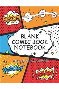 Blank Comic Book Notebook