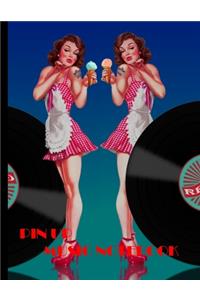 Pin Up Music Notebook