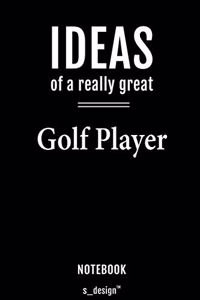 Notebook for Golf Players / Golf Player