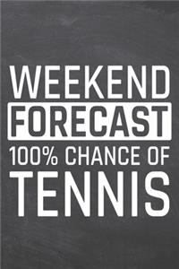 Weekend Forecast 100% Chance of Tennis