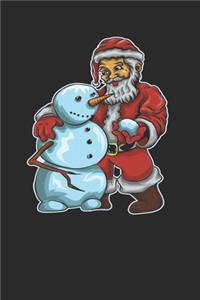 Snowman With Santa