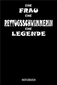 Eine Frau eine Rettungsschwimmerin eine Legende