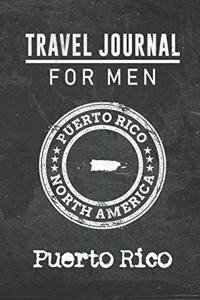Travel Journal for Men Puerto Rico