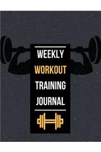 Weekly Workout Training Journal