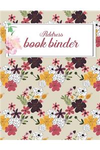 Address book binder