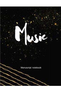 Music Manuscript Notebook