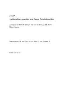 Analysis of MMIC Arrays for Use in the Acts Aero Experiment