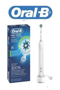 Oral-B: Oral-B White Pro 1000 Power Rechargeable Electric Toothbrush, Powered by Braun