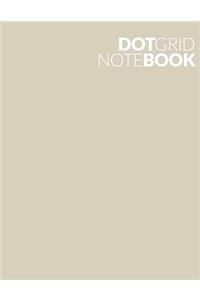 Dot Grid Note Book: Off Cream White 90 Page 8.5 X 11 Dot Grid Bullet Note Book Journal