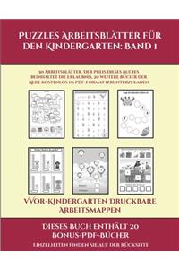 Vor-Kindergarten Druckbare Arbeitsmappen (Puzzles Arbeitsblätter für den Kindergarten