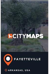 City Maps Fayetteville Arkansas, USA