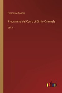 Programma del Corso di Diritto Criminale