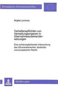 Verhaltenspflichten von Verwaltungsorganen in Uebernahmeauseinandersetzungen