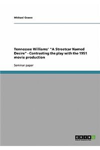 Tennessee Williams' a Streetcar Named Desire - Contrasting the Play with the 1951 Movie Production