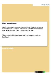 Business Process Outsourcing im Einkauf mittelständischer Unternehmen