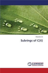 Subrings of C(X)