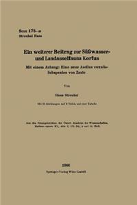 Weiterer Beitrag Zur Süßwasser- Und Landasselfauna Korfus: Mit Einem Anhang: Eine Neue Asellus Coxalis-Subspezies Von Zante