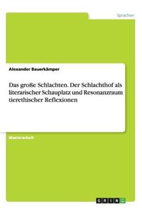 große Schlachten. Der Schlachthof als literarischer Schauplatz und Resonanzraum tierethischer Reflexionen
