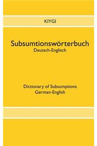 Subsumtionswörterbuch Deutsch-Englisch