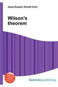 Wilson's Theorem