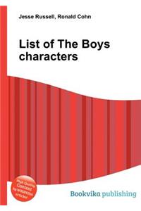 List of the Boys Characters