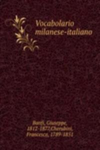 Vocabolario milanese-italiano