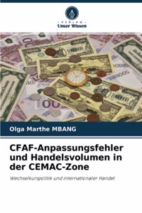 CFAF-Anpassungsfehler und Handelsvolumen in der CEMAC-Zone