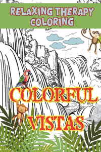 Colorful Vistas Relaxing Therapy Coloring