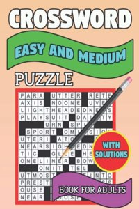 Crossword Easy And Medium Puzzle Book For Adults