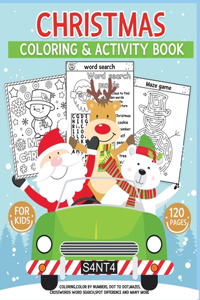 Christmas coloring & activity book for kids