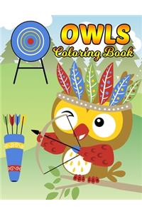 Owls Coloring Book
