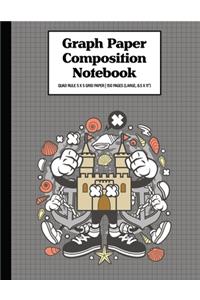 Graph Paper Composition Notebook Quad Rule 5x5 Grid Paper - 150 Sheets (Large, 8.5 x 11