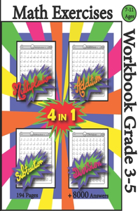 Math Exercises Workbook Grade 3-5