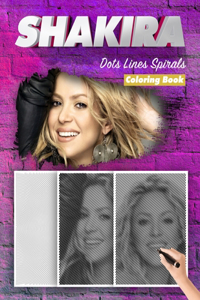 SHAKIRA Dots Lines Spirals Coloring Book