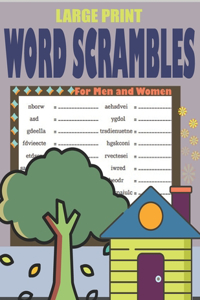 Large Print Word Scrambles For Men and Women